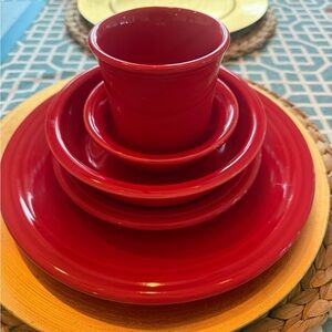 Fiesta Classic 5-Dish set in Scarlet Red